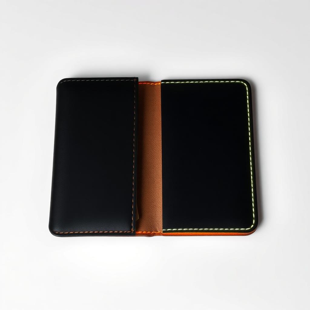 CanePass Classic passport case in black full-grain leather